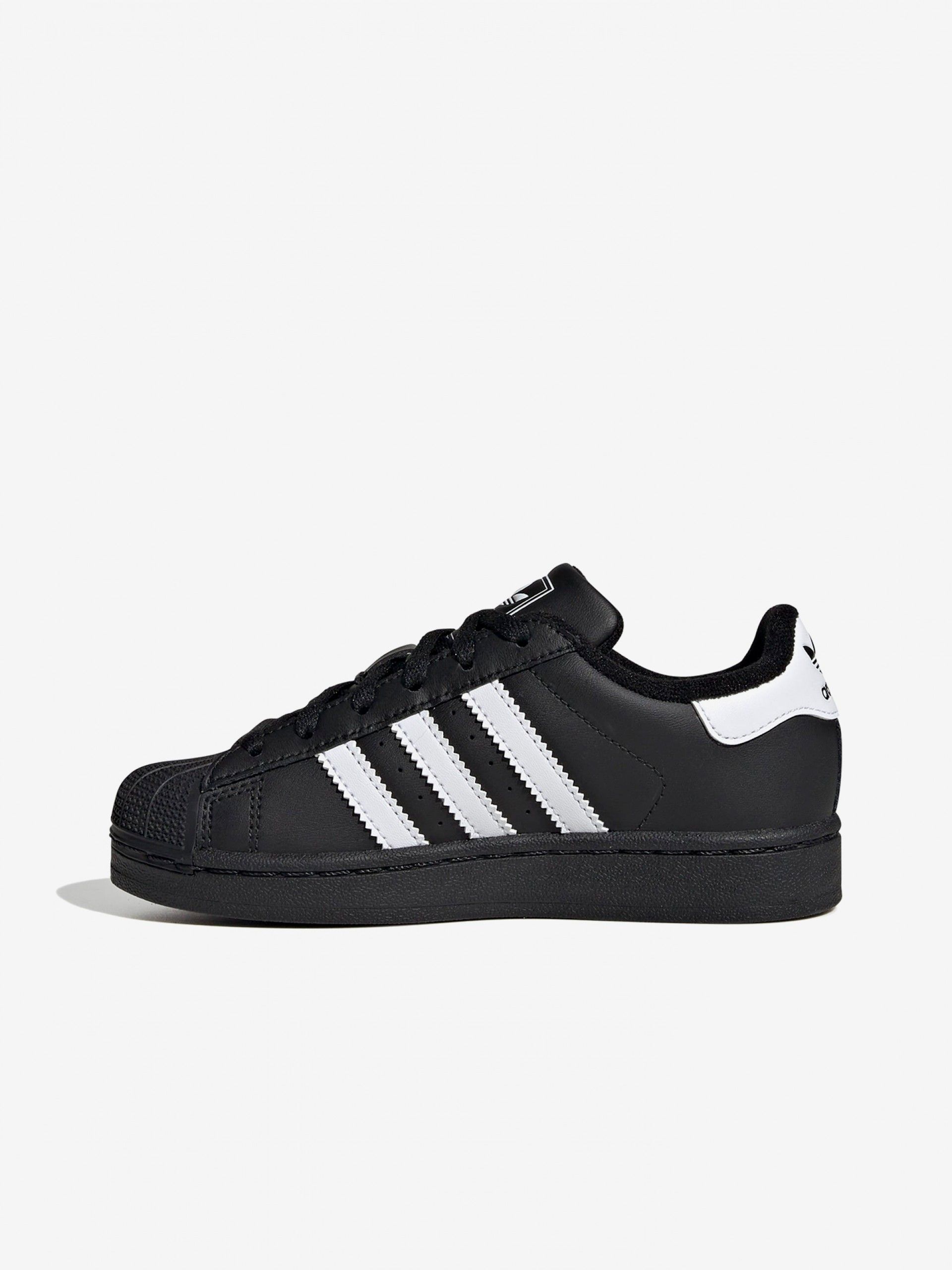 Sapatilhas Adidas Originals Superstar II C Pretas e Brancas
