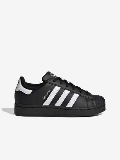 Zapatillas Adidas Originals Superstar II C Negras y Blancas
