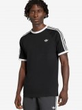 T-shirt Adidas 3-Stripes Preta e Branca