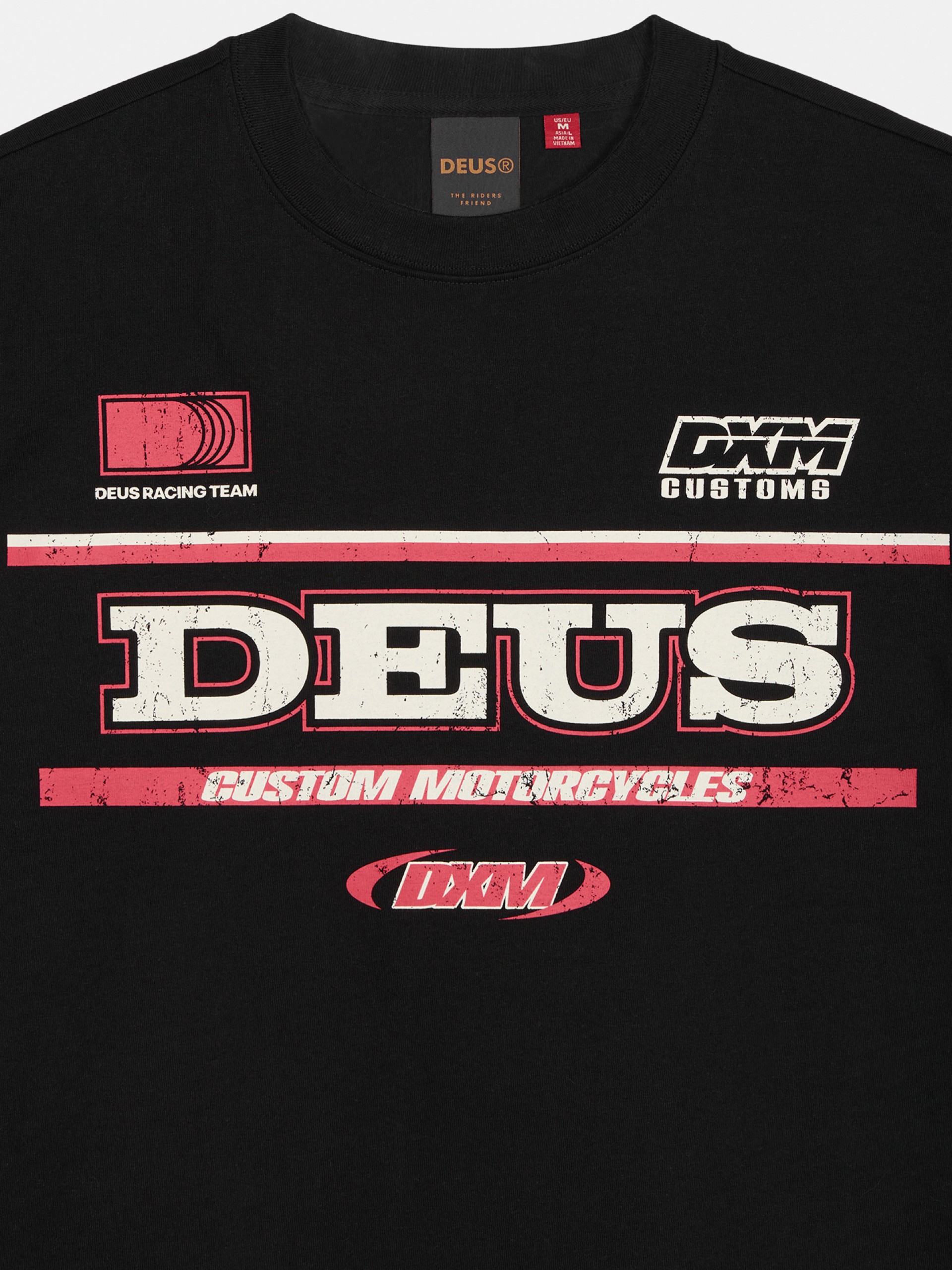 T-shirt Deus Ex Machina Enduro Moto Preta