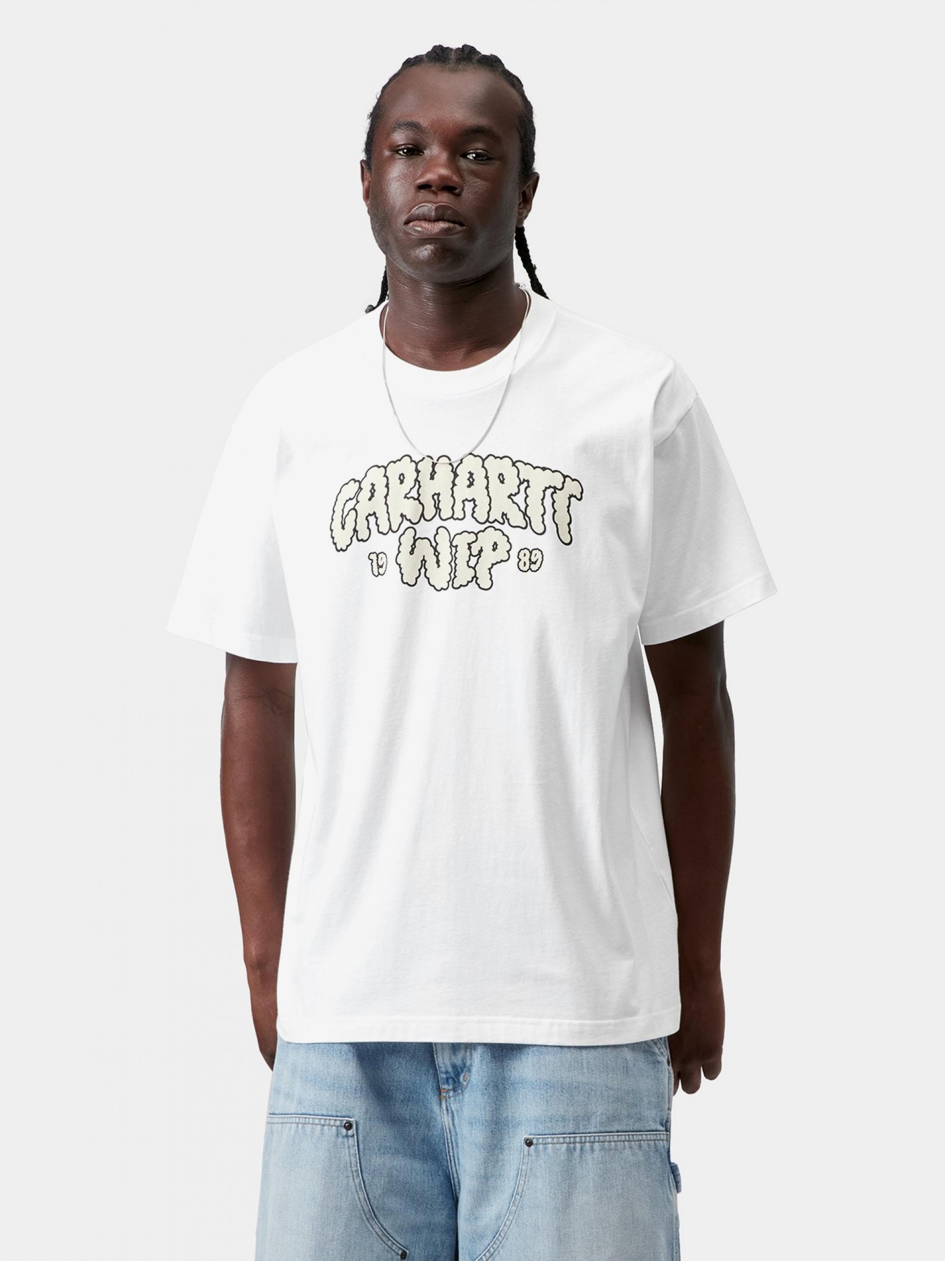 T-shirt Carhartt WIP Cloud Script Branca