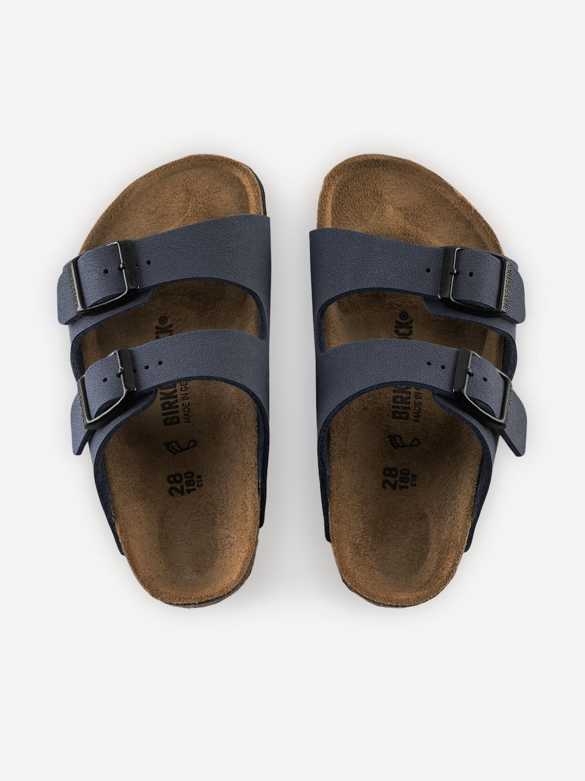 Chinelos Birkenstock Arizona Birko-Flor Nobuck Kids Azuis
