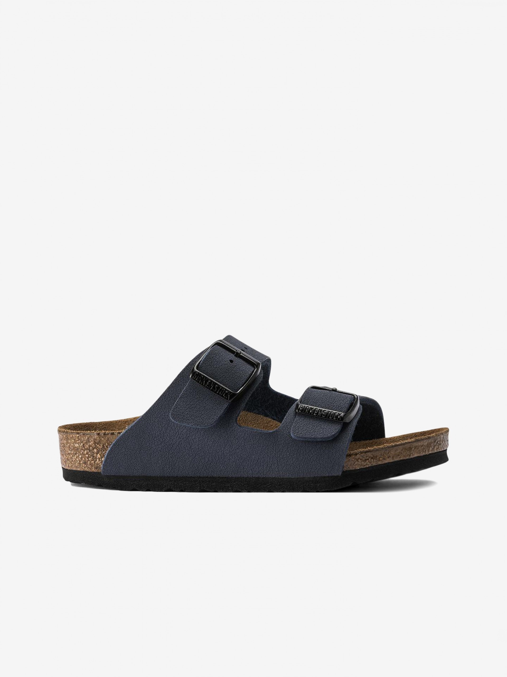 Birkenstock Arizona Birko-Flor Nubuck Kids Blue Slides