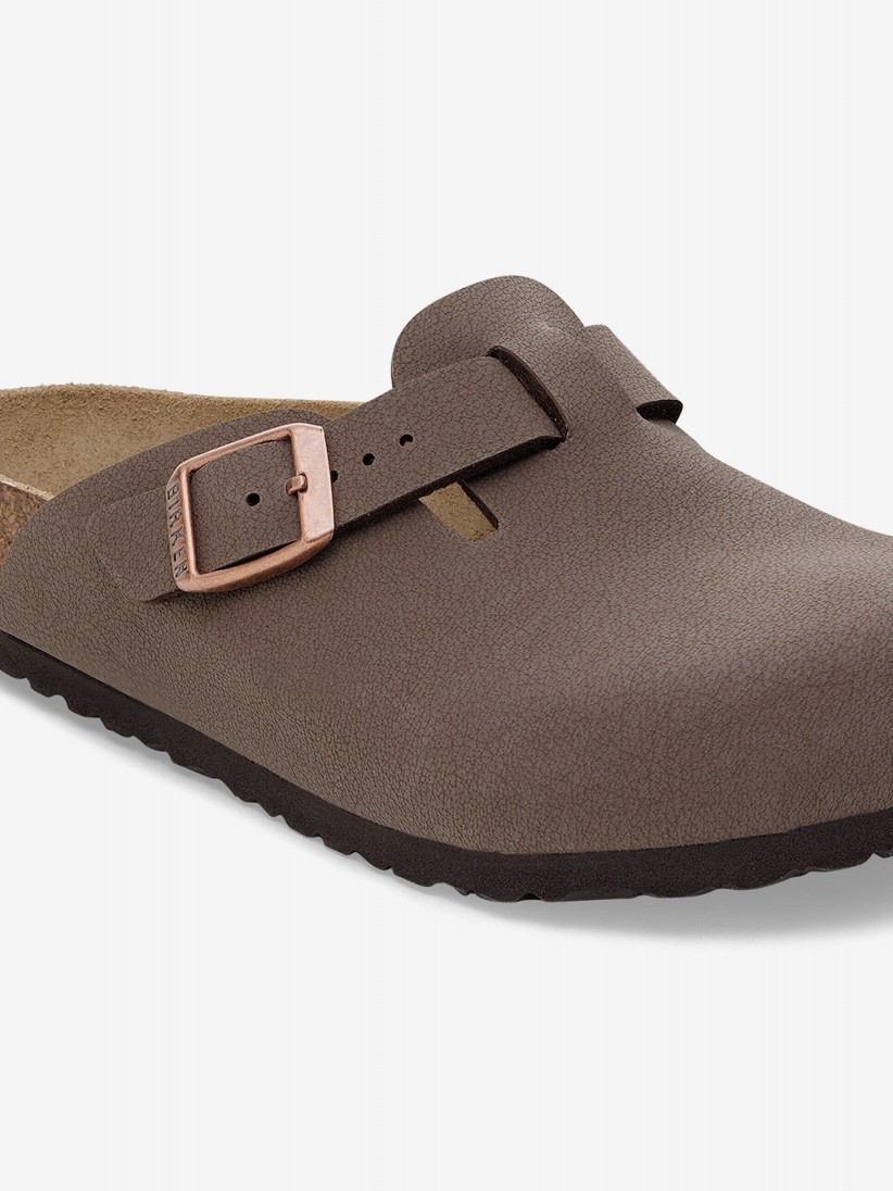 Chanclas Birkenstock Boston Birko-Flor Nobuk Kids Marrones