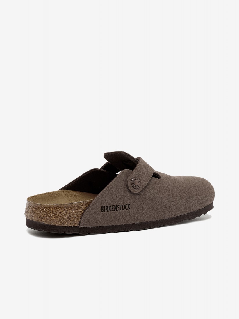 Chanclas Birkenstock Boston Birko-Flor Nobuk Kids Marrones