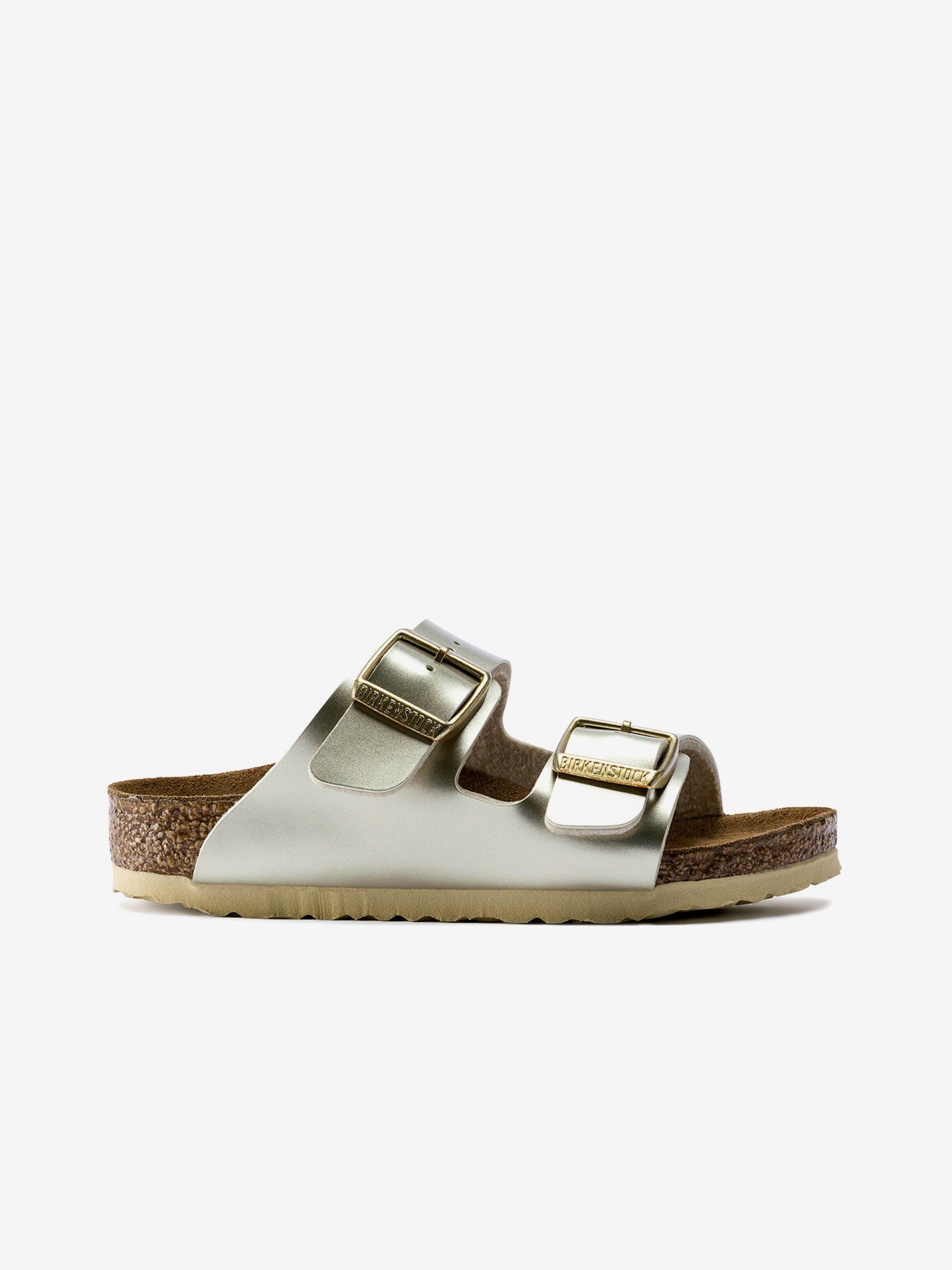 Birkenstock Arizona Birko-Flor Kids Golden Slides