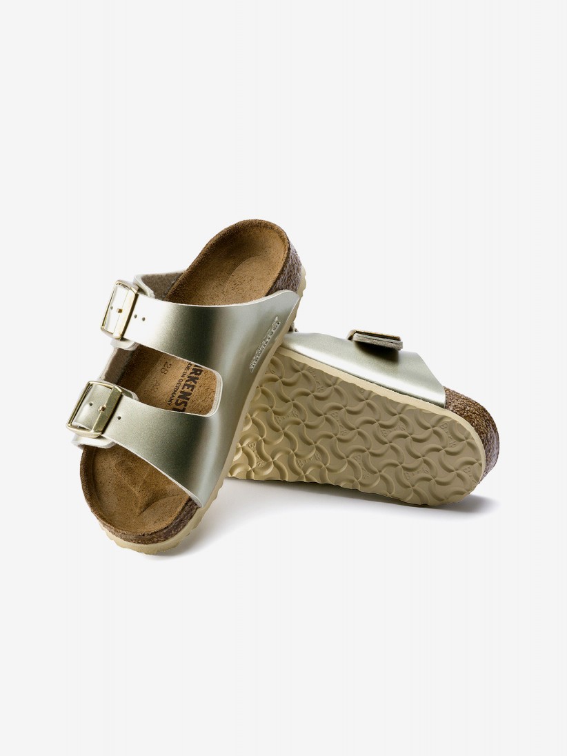Chanclas Birkenstock Arizona Birko-Flor Kids Doradas