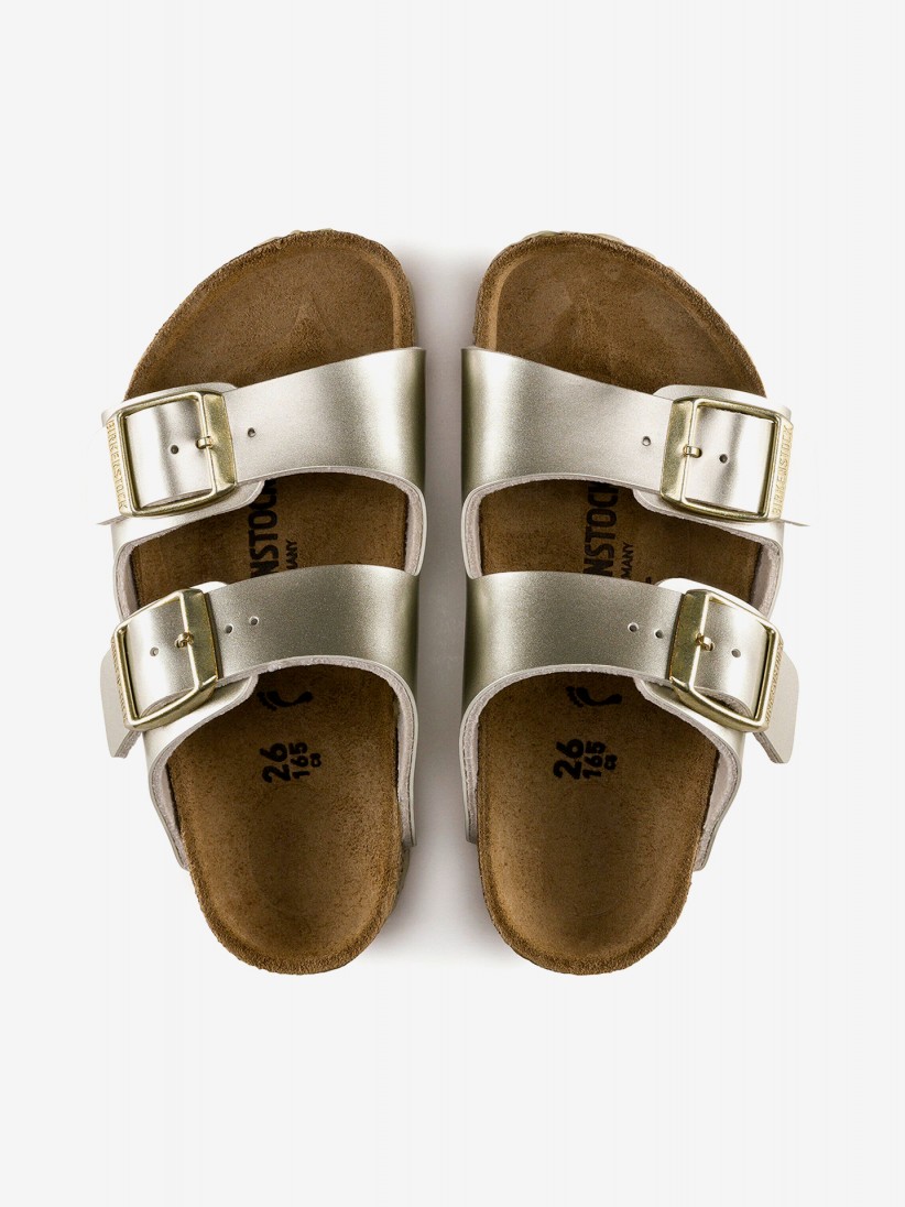 Chanclas Birkenstock Arizona Birko-Flor Kids Doradas