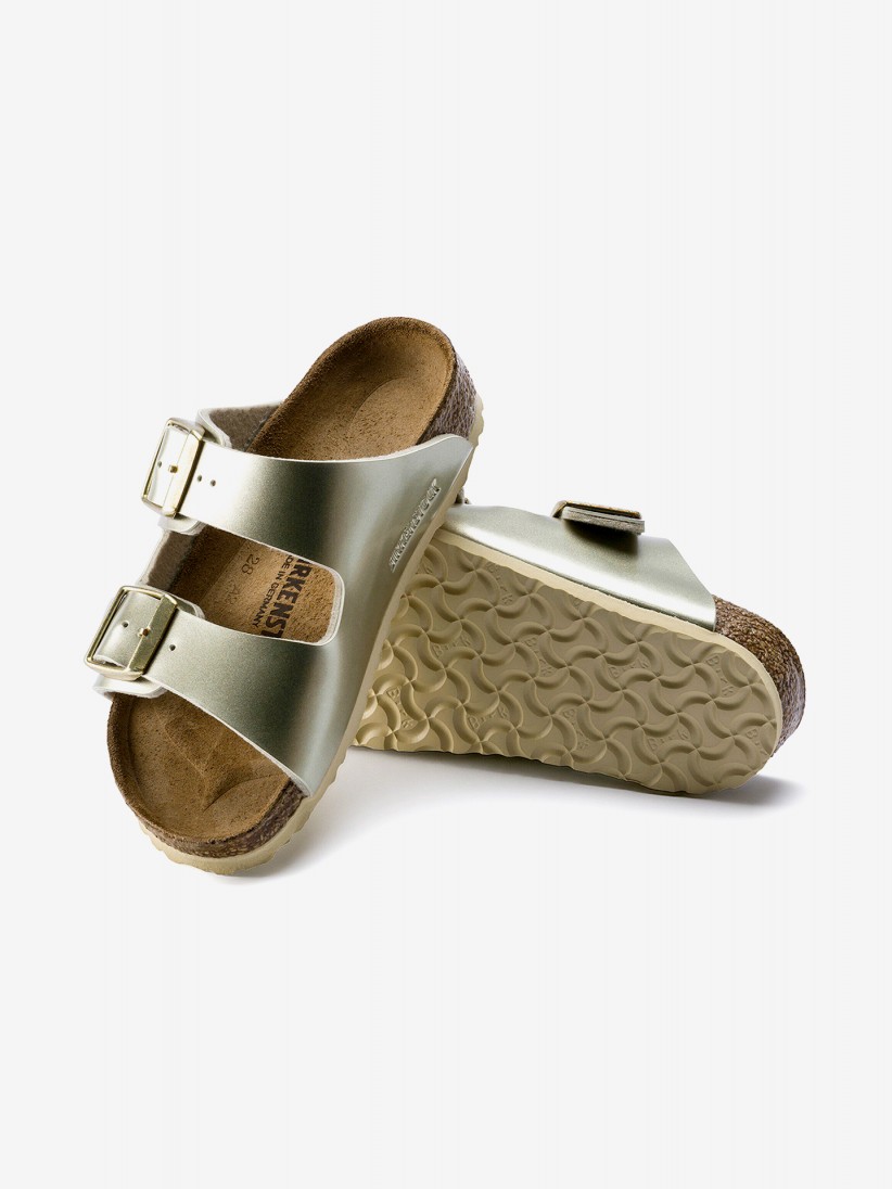 Chanclas Birkenstock Arizona Birko-Flor Kids Doradas