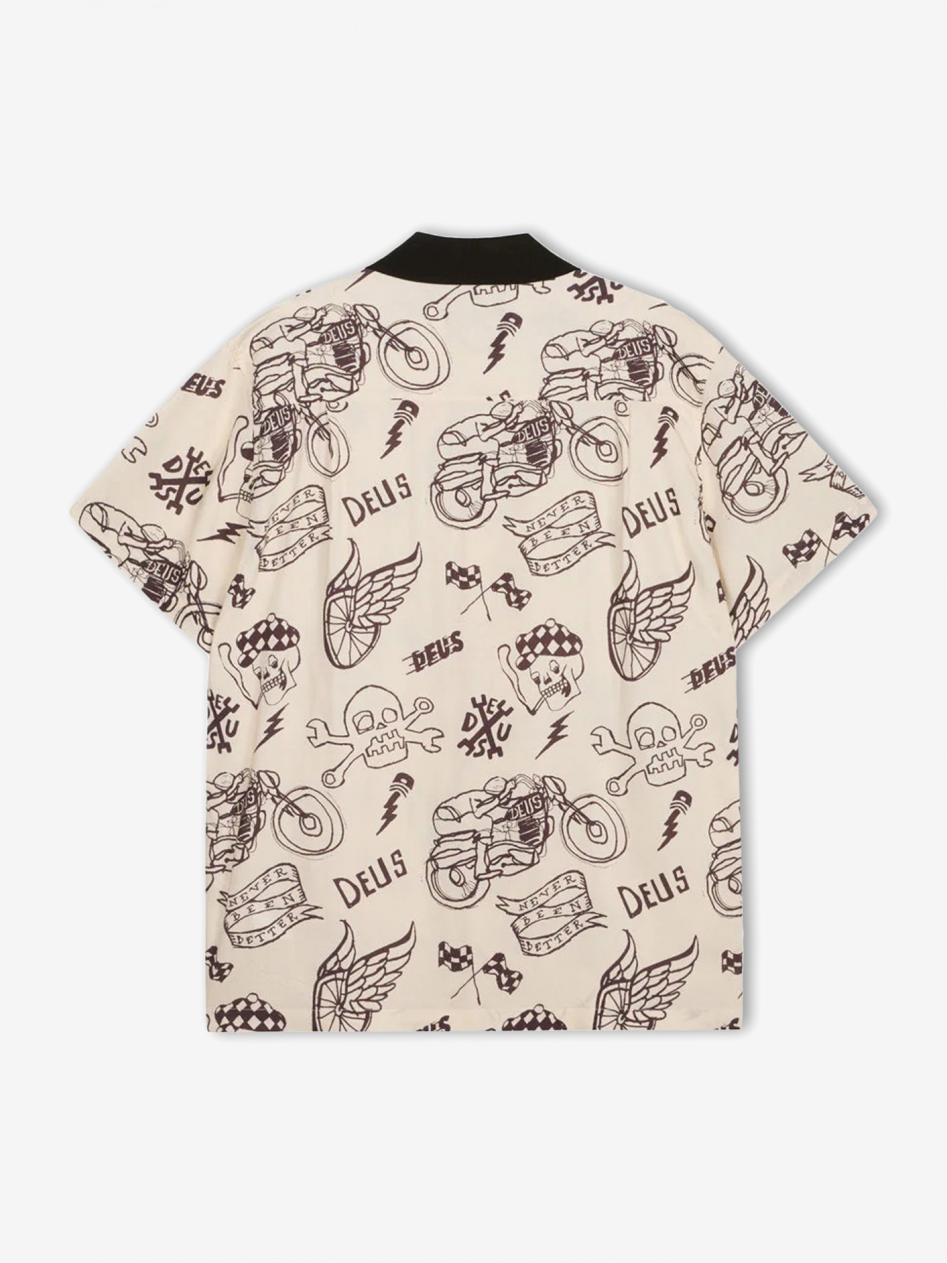 Deus Ex Machina Doodle Beige Shirt