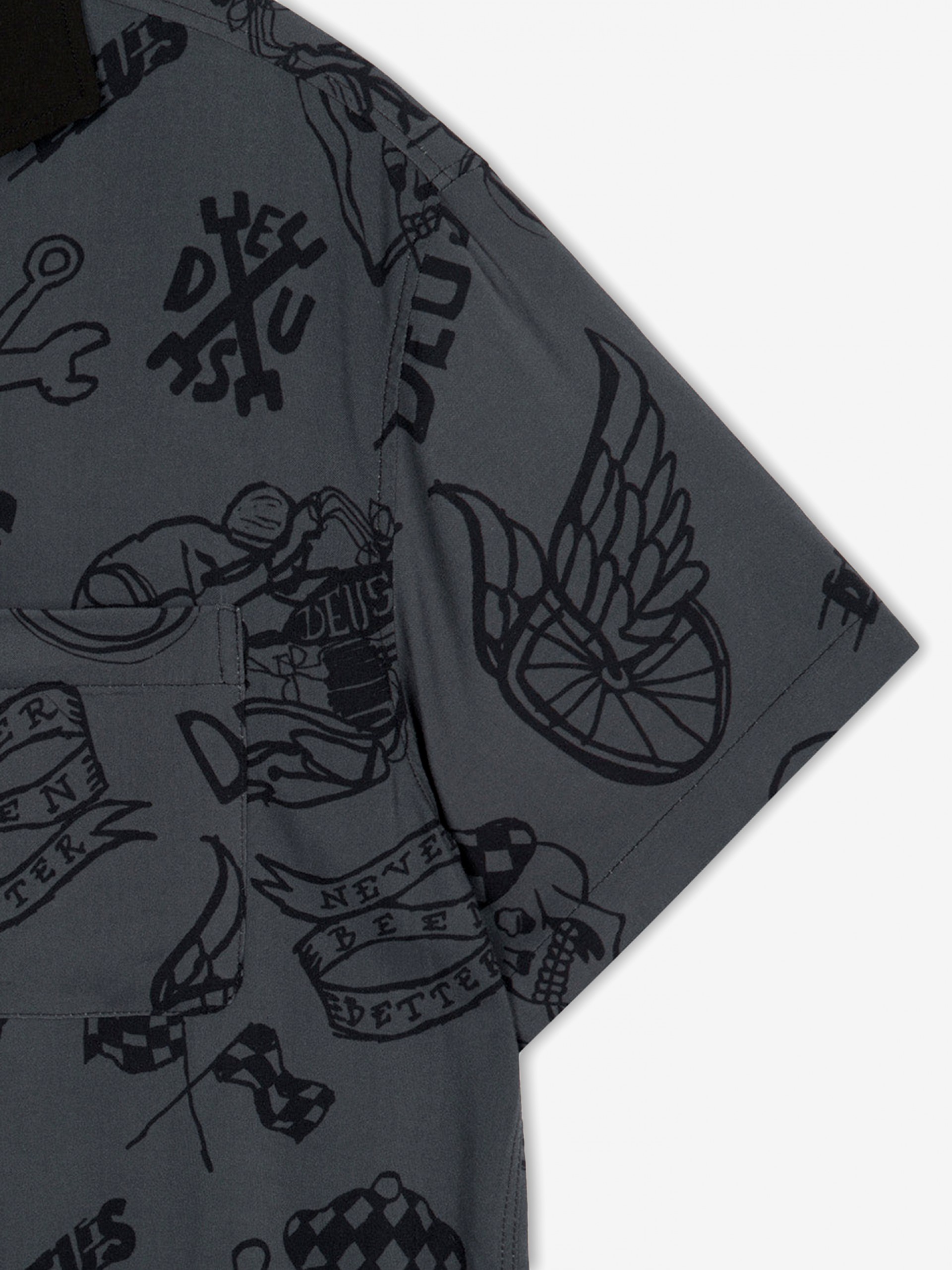 Deus Ex Machina Doodle Grey Shirt