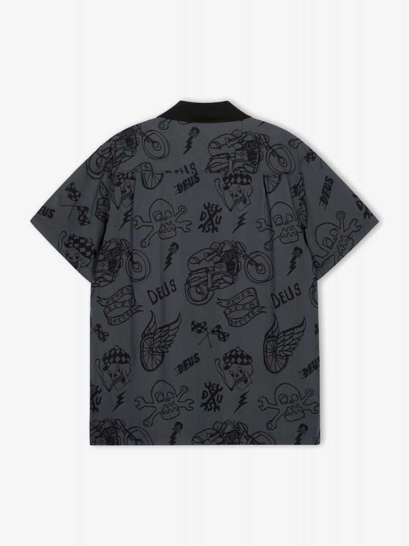 Camisa Deus Ex Machina Doodle Gris