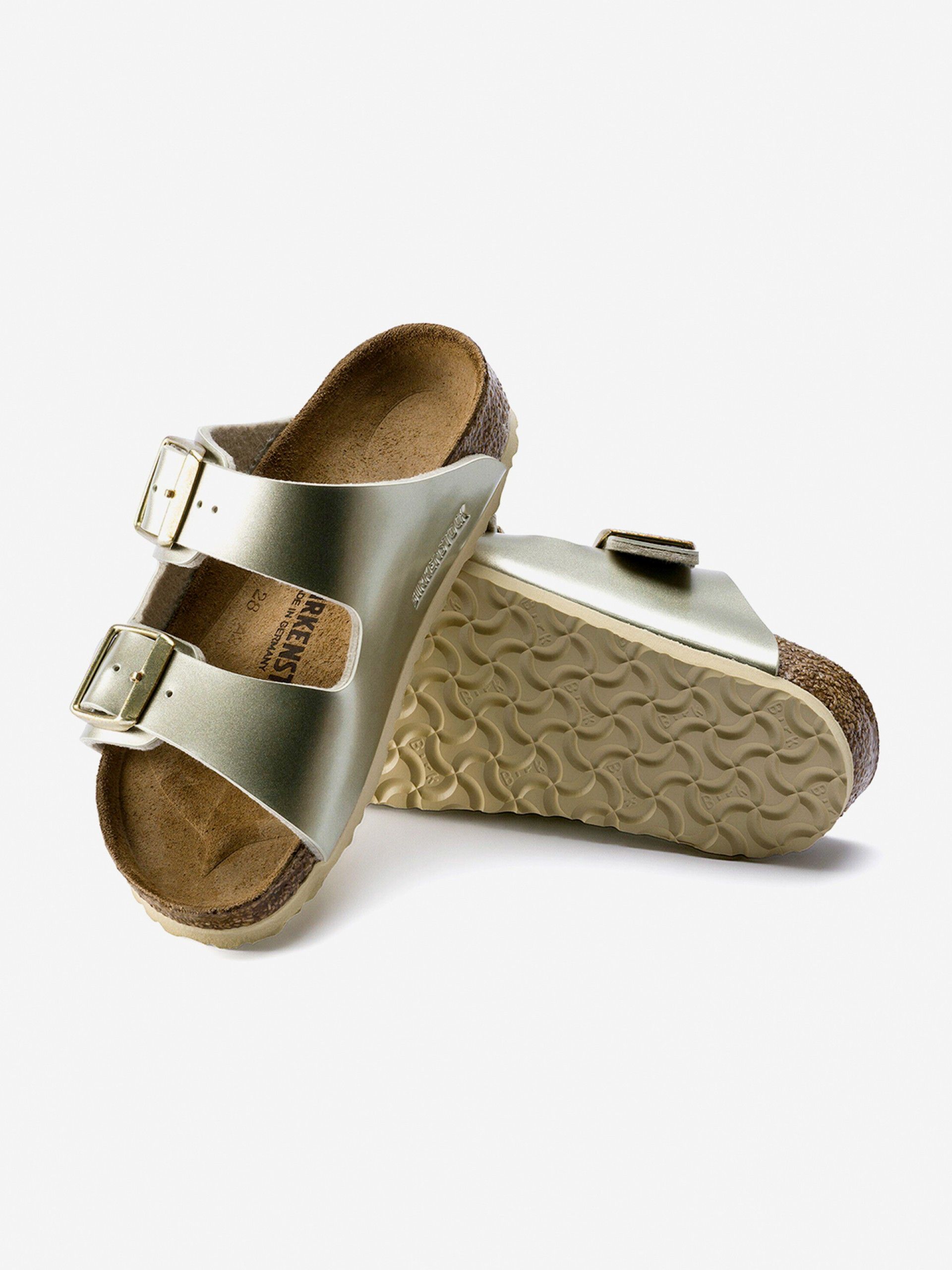 Chanclas Birkenstock Arizona Birko-Flor Kids Doradas