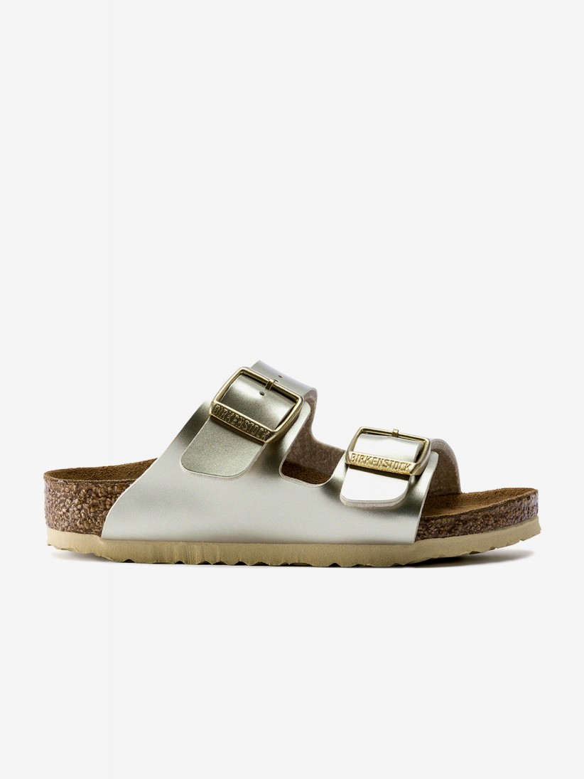 Birkenstock Arizona Birko-Flor Kids Golden Slides
