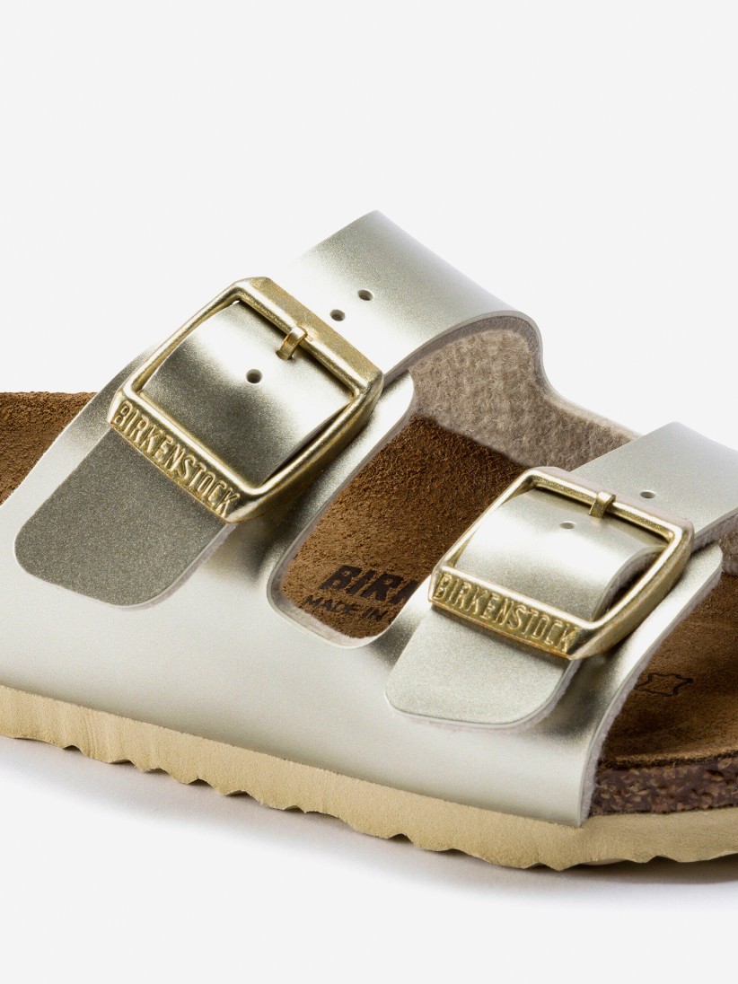 Birkenstock Arizona Birko-Flor Kids Golden Slides