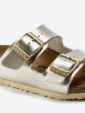 Birkenstock Arizona Birko-Flor Kids Golden Slides