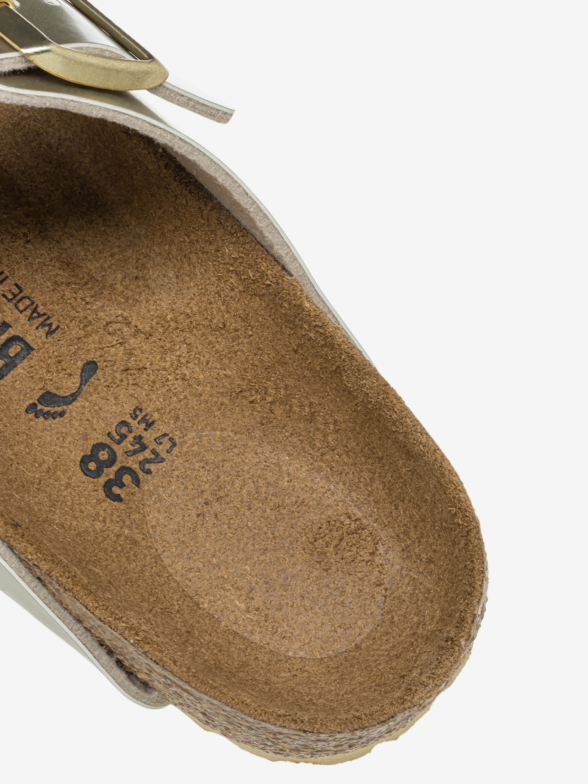 Birkenstock Arizona Birko-Flor Kids Golden Slides