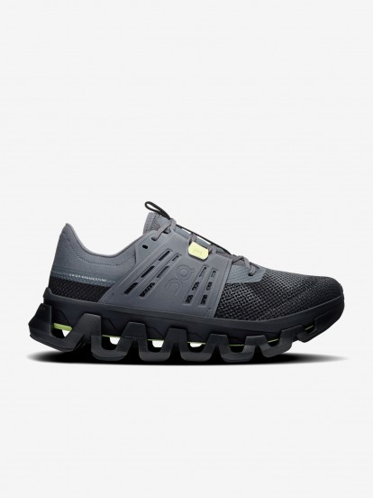 On Running Cloudswift Amp Grey and Black Sneakers