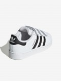Zapatillas Adidas Superstar II Comfort CF C Blancas y Negras Con Velcro