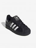 Sapatilhas Adidas Superstar II J Pretas e Brancas