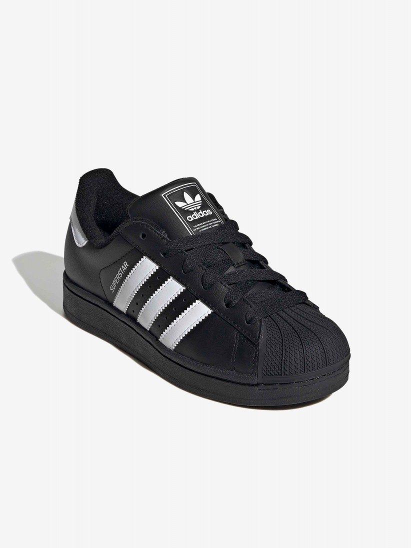 Sapatilhas Adidas Superstar II J Pretas e Brancas