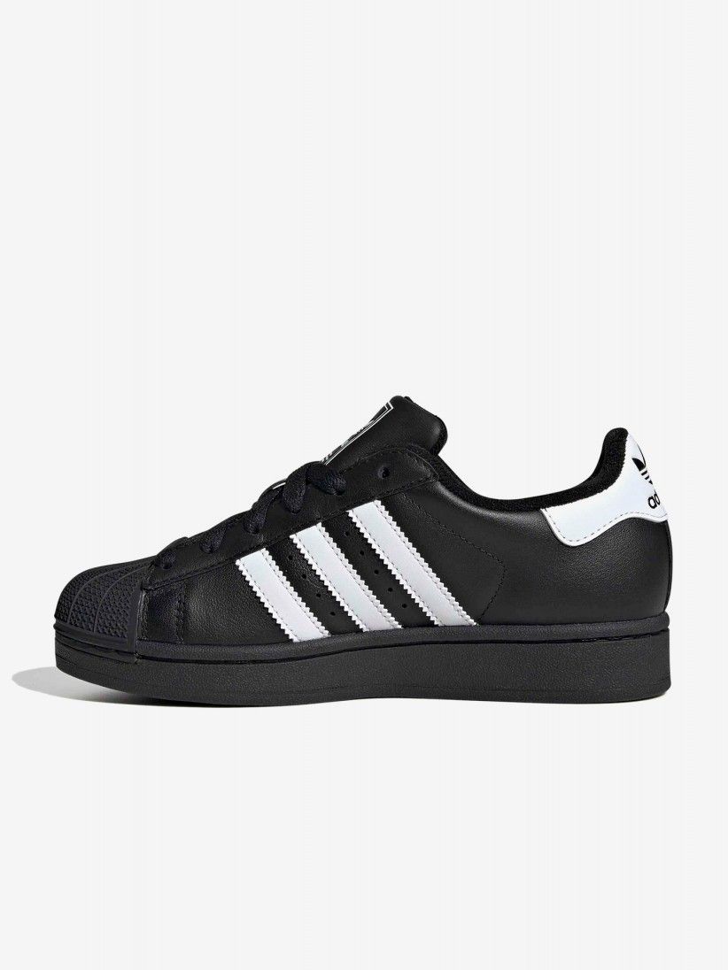 Sapatilhas Adidas Superstar II J Pretas e Brancas