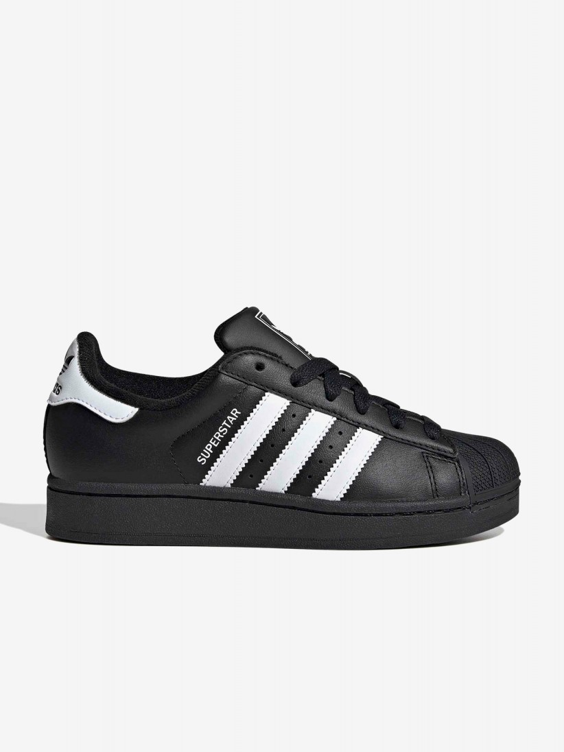 Sapatilhas Adidas Superstar II J Pretas e Brancas