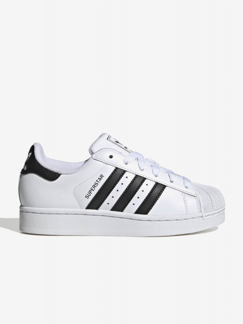 Sapatilhas Adidas Superstar II J Brancas e Pretas