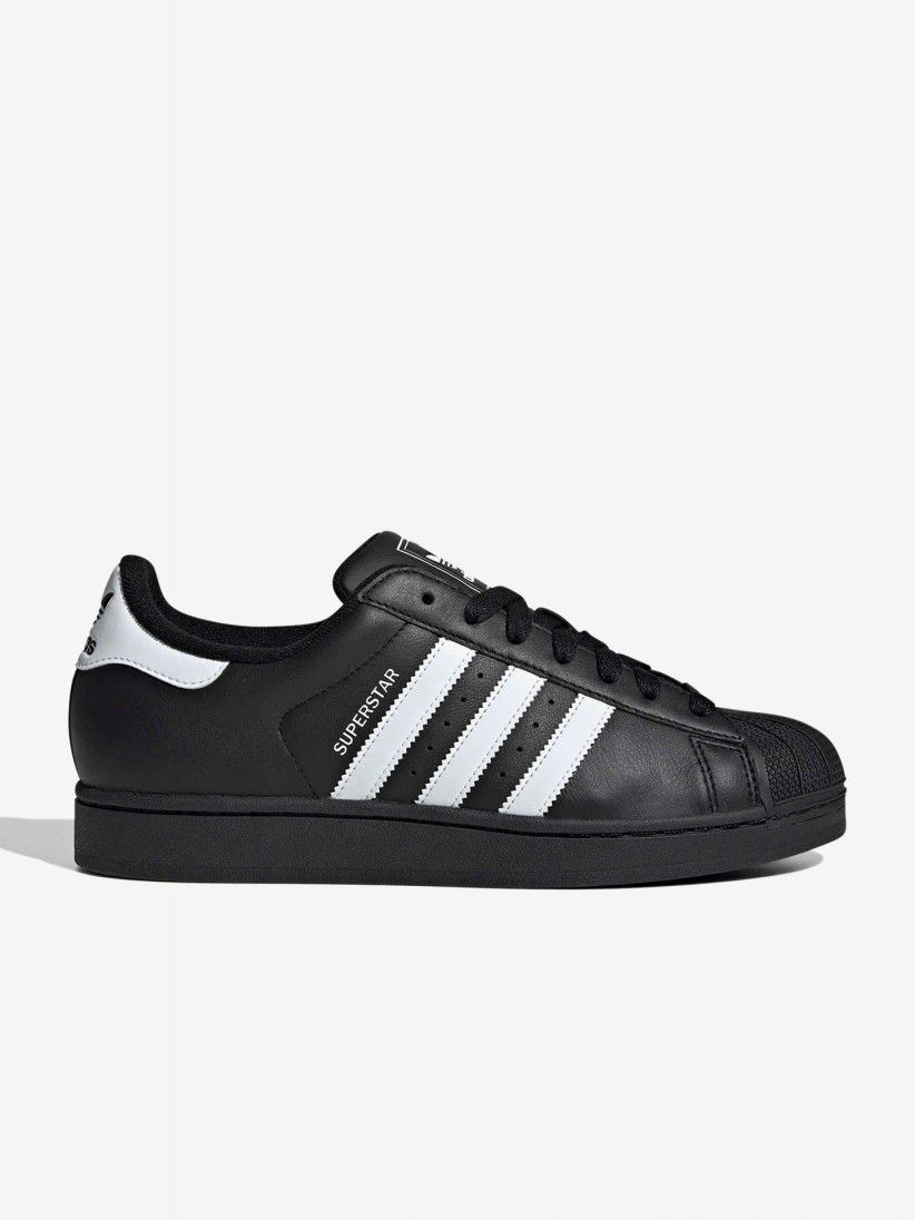 Sapatilhas Adidas Superstar II Pretas e Brancas