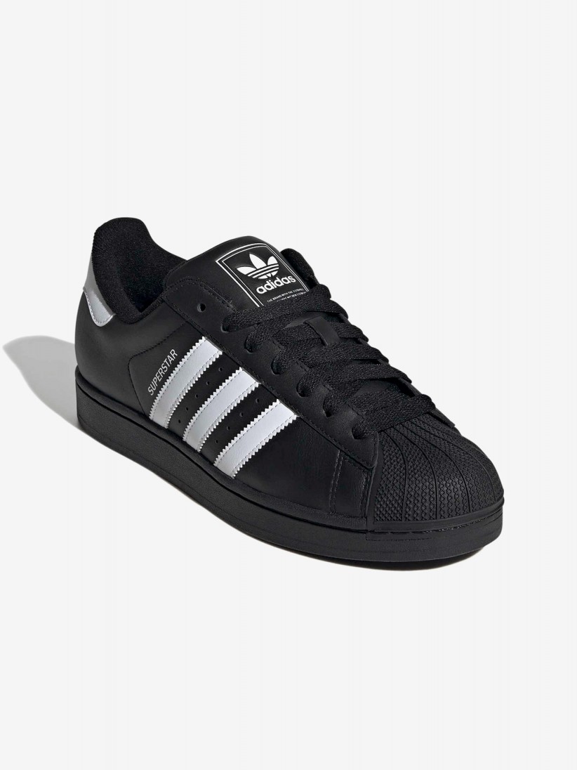 Sapatilhas Adidas Superstar II Pretas e Brancas