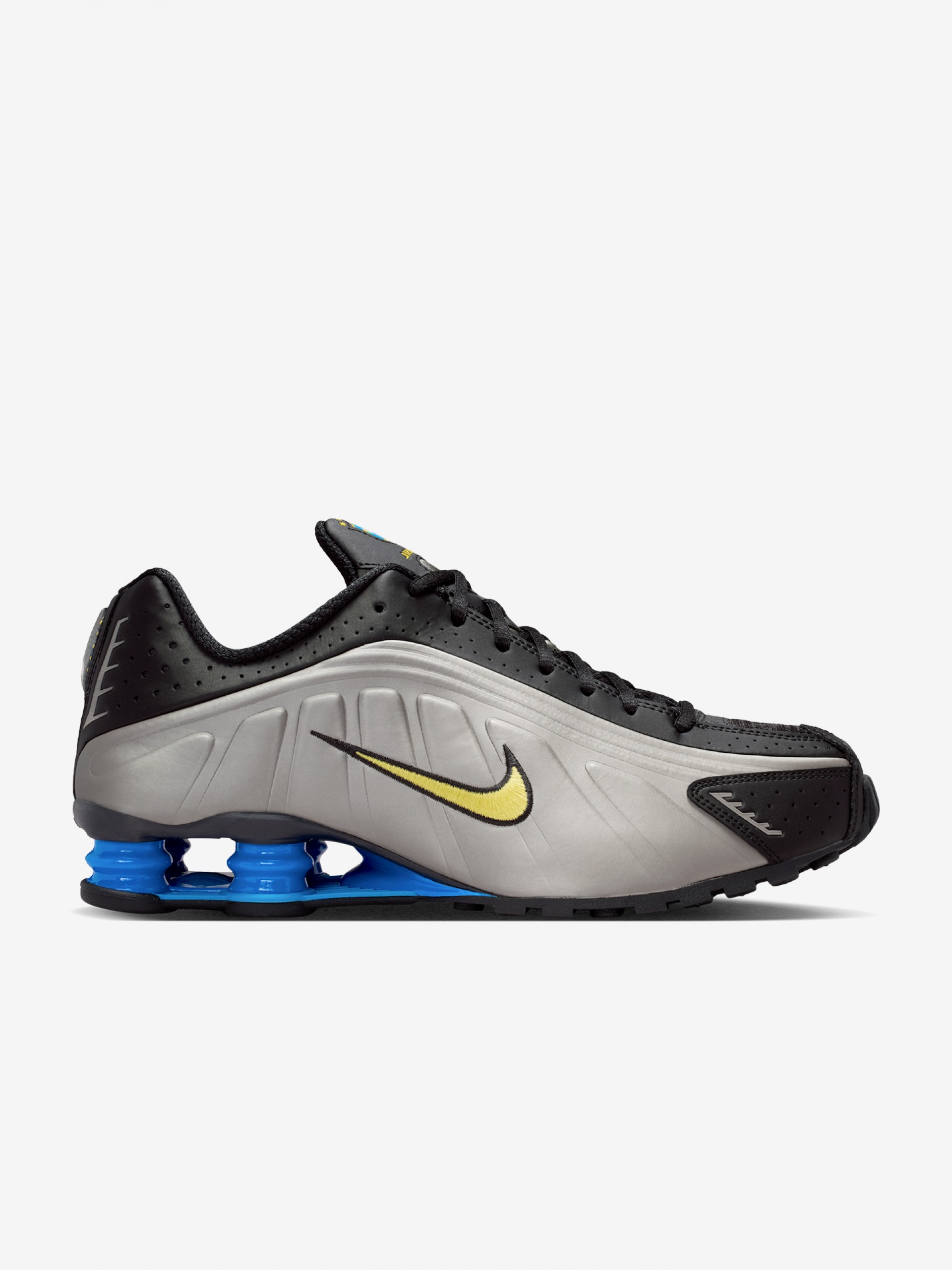 Sapatilhas Nike Shox R4 Prateadas e Pretas Para Homem