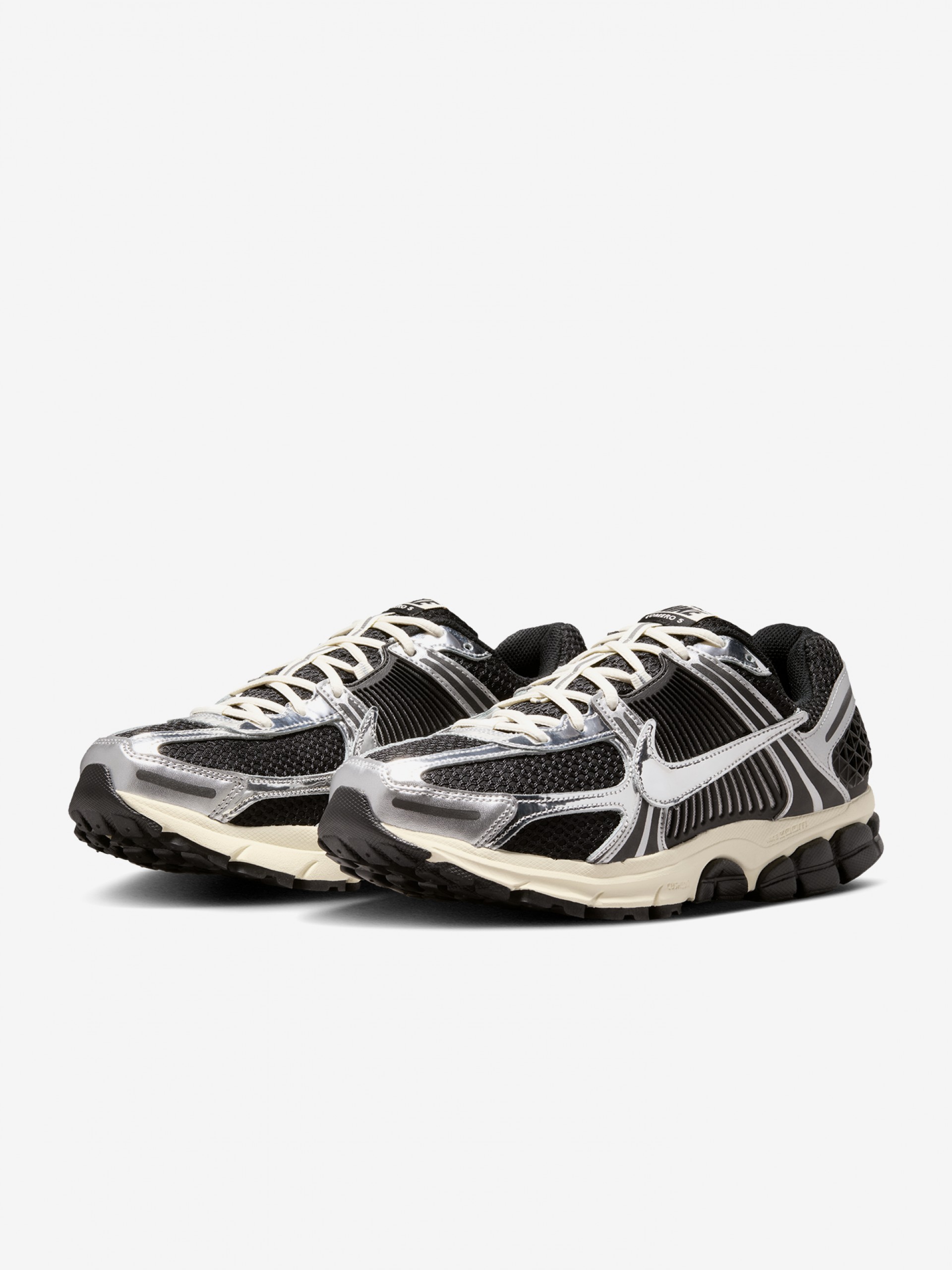 Sapatilhas Nike Zoom Vomero 5 Pretas e Prateadas Para Homem