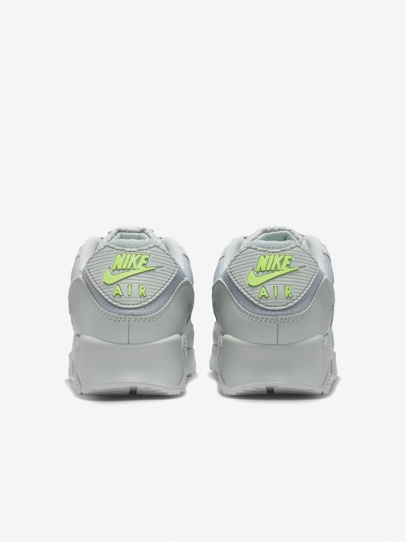 Nike Air Max 90 Grey and Green Sneakers For Men