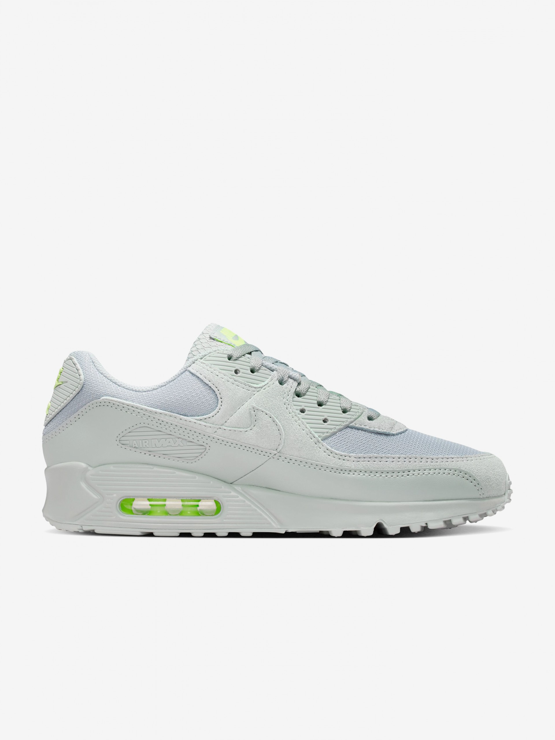 Sapatilhas Nike Air Max 90 Cinzentas e Verdes Para Homem