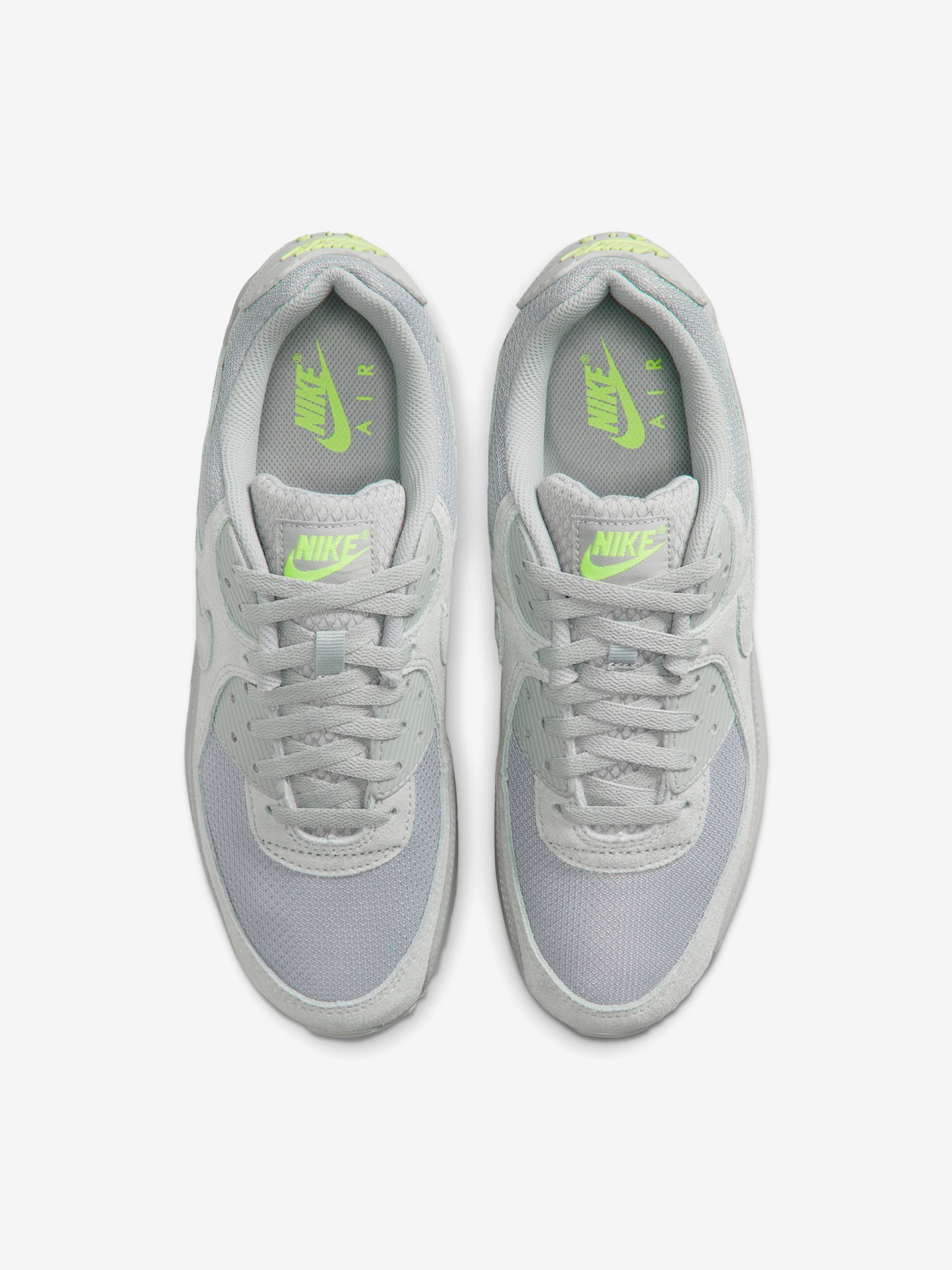 Zapatillas Nike Air Max 90 Grises y Verdes Para Hombre