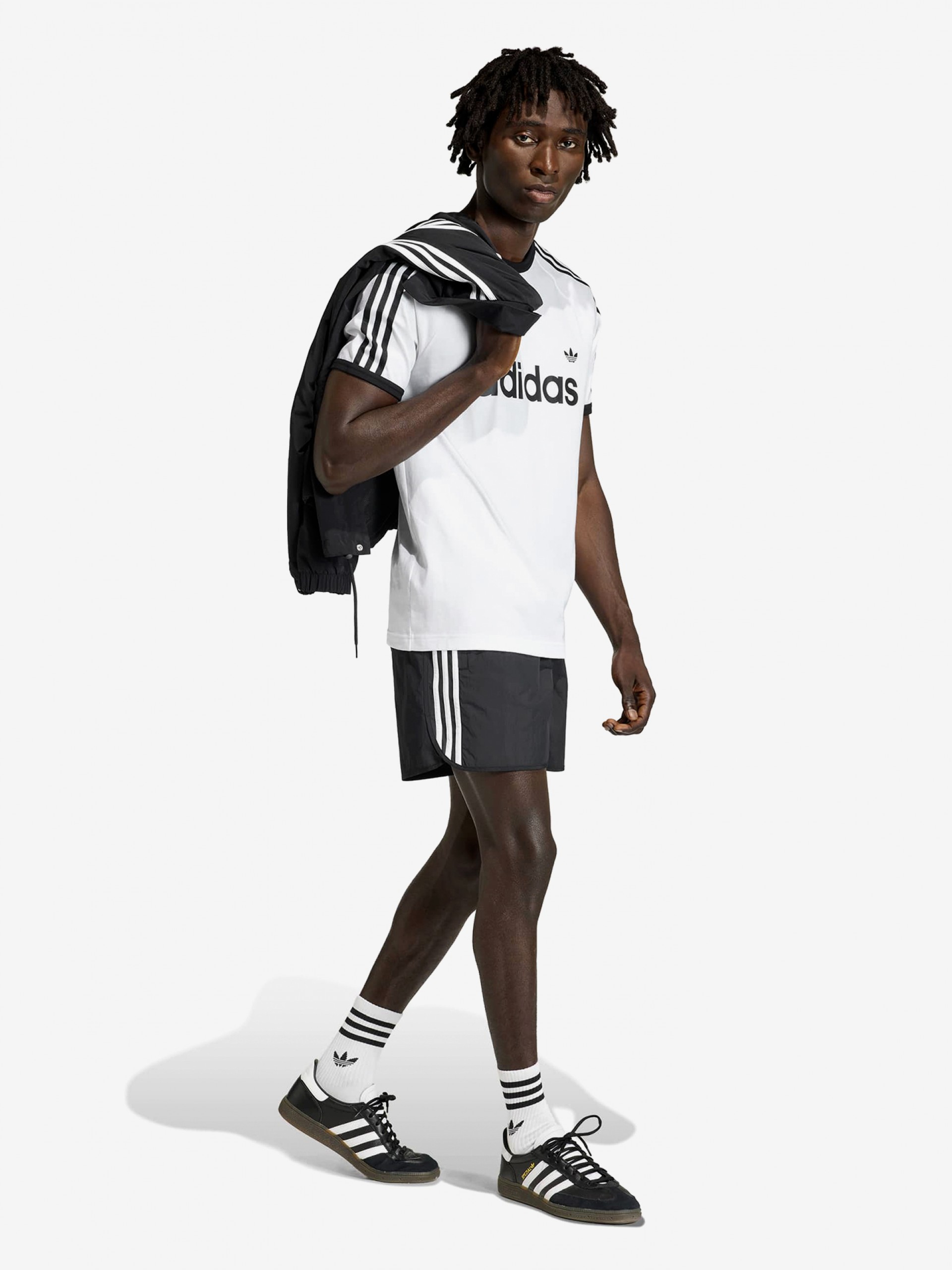 Adidas Sprinter Black and White Shorts