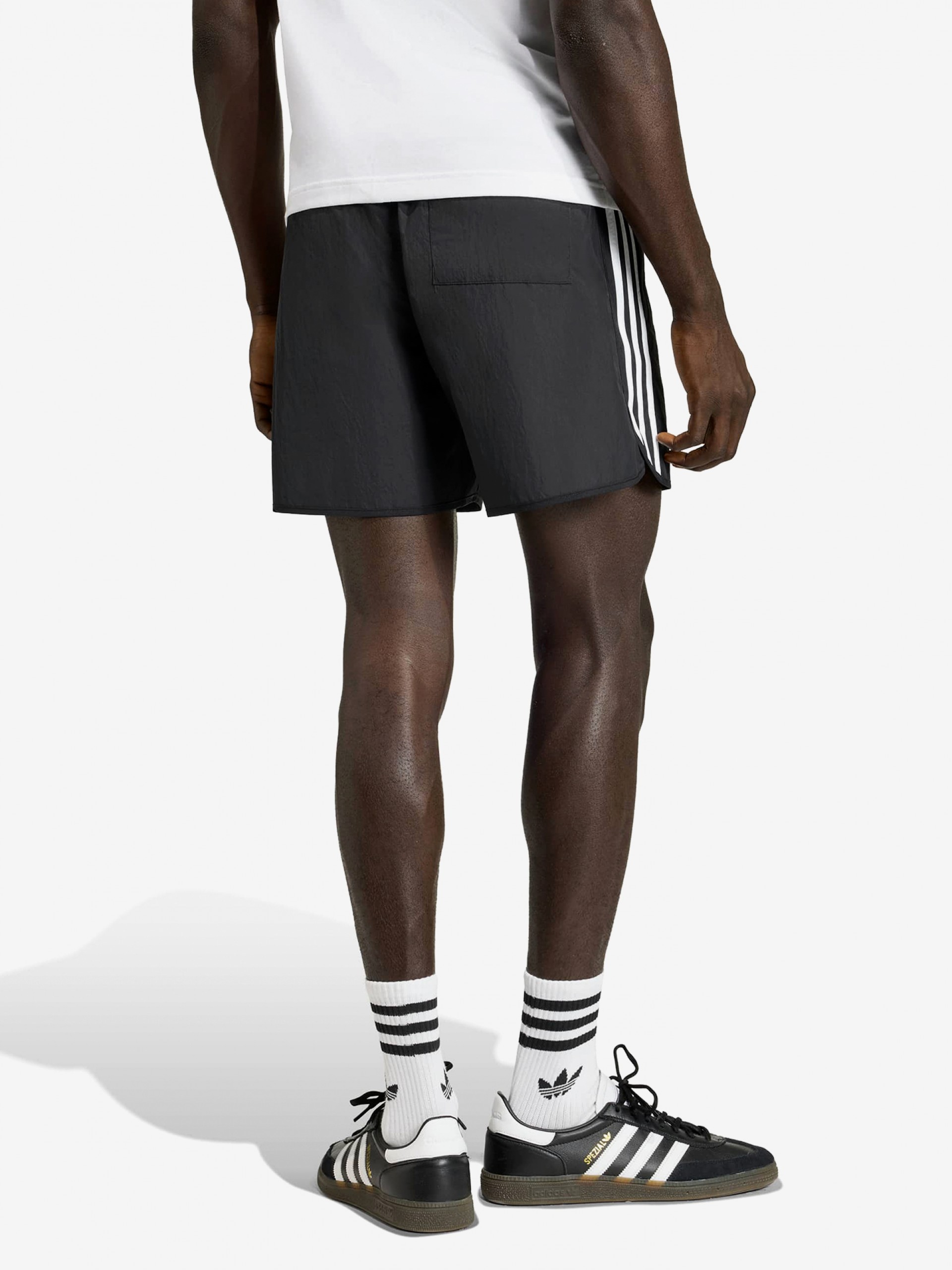 Pantalones Cortos Adidas Sprinter Negros y Blancos