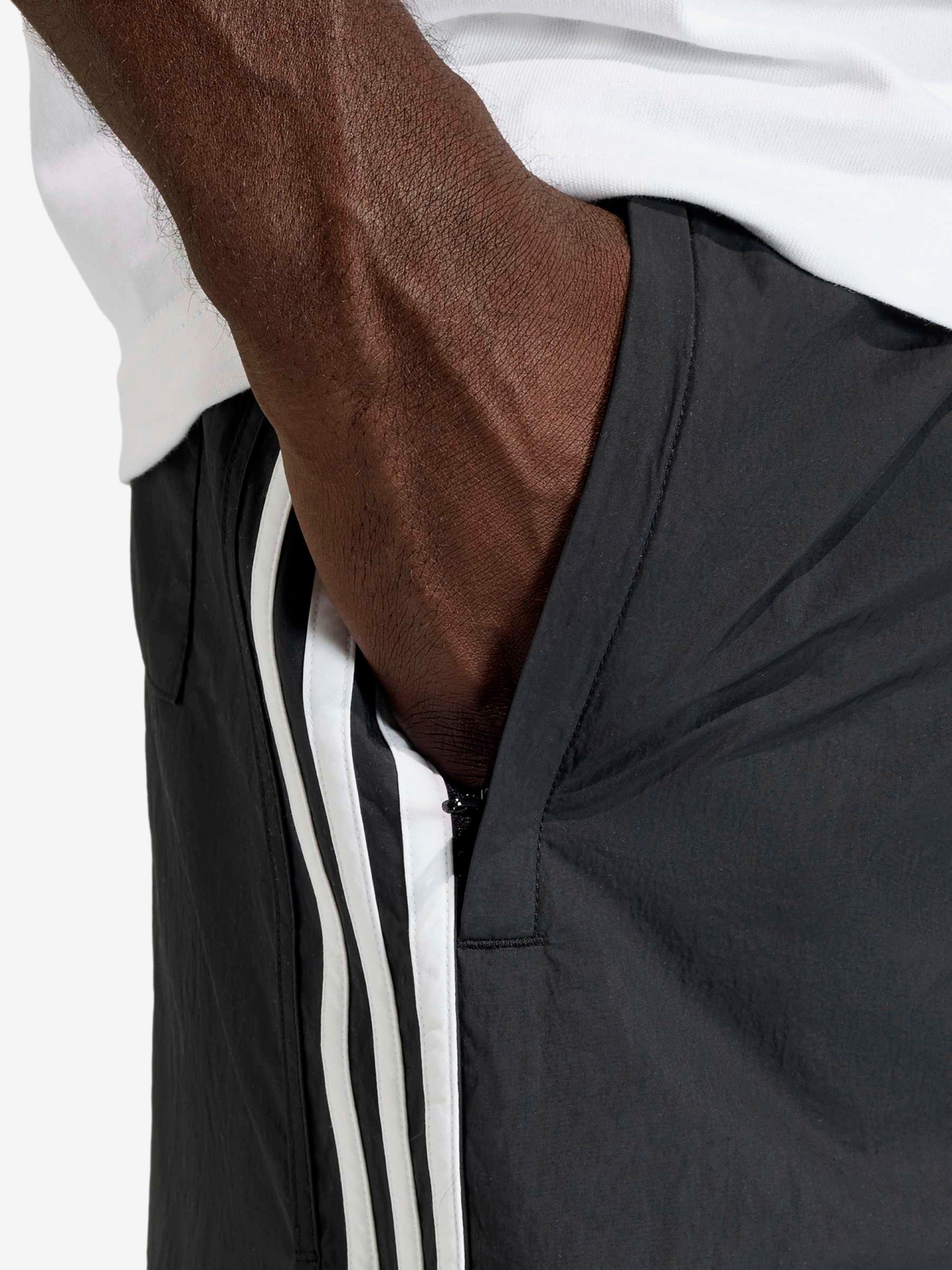 Pantalones Cortos Adidas Sprinter Negros y Blancos