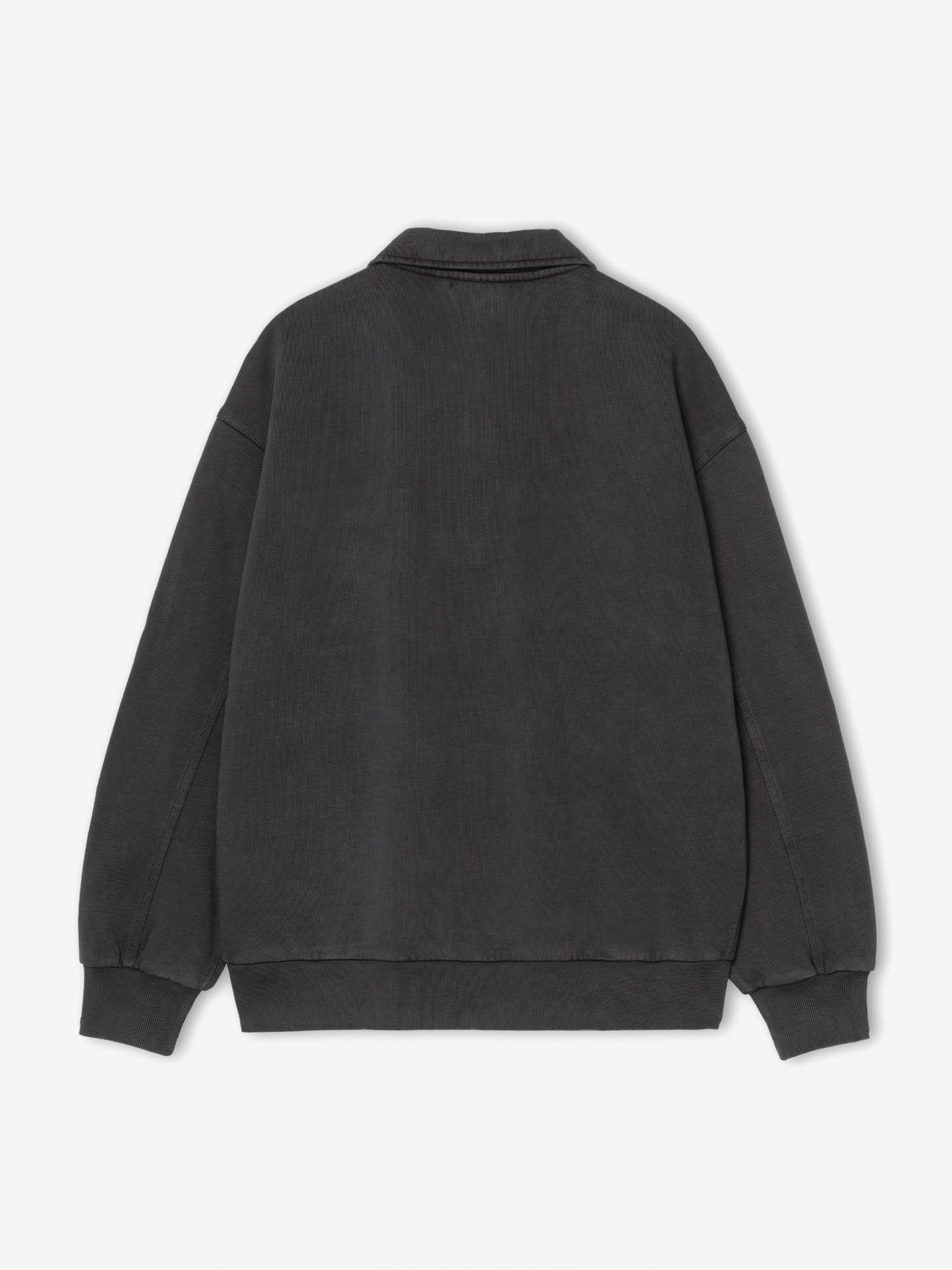 Sudadera con Cremallera Carhartt WIP Detroit Negra (Stone Washed)