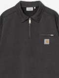 Camisola com Fecho Carhartt WIP Detroit Preta (Stone Washed)