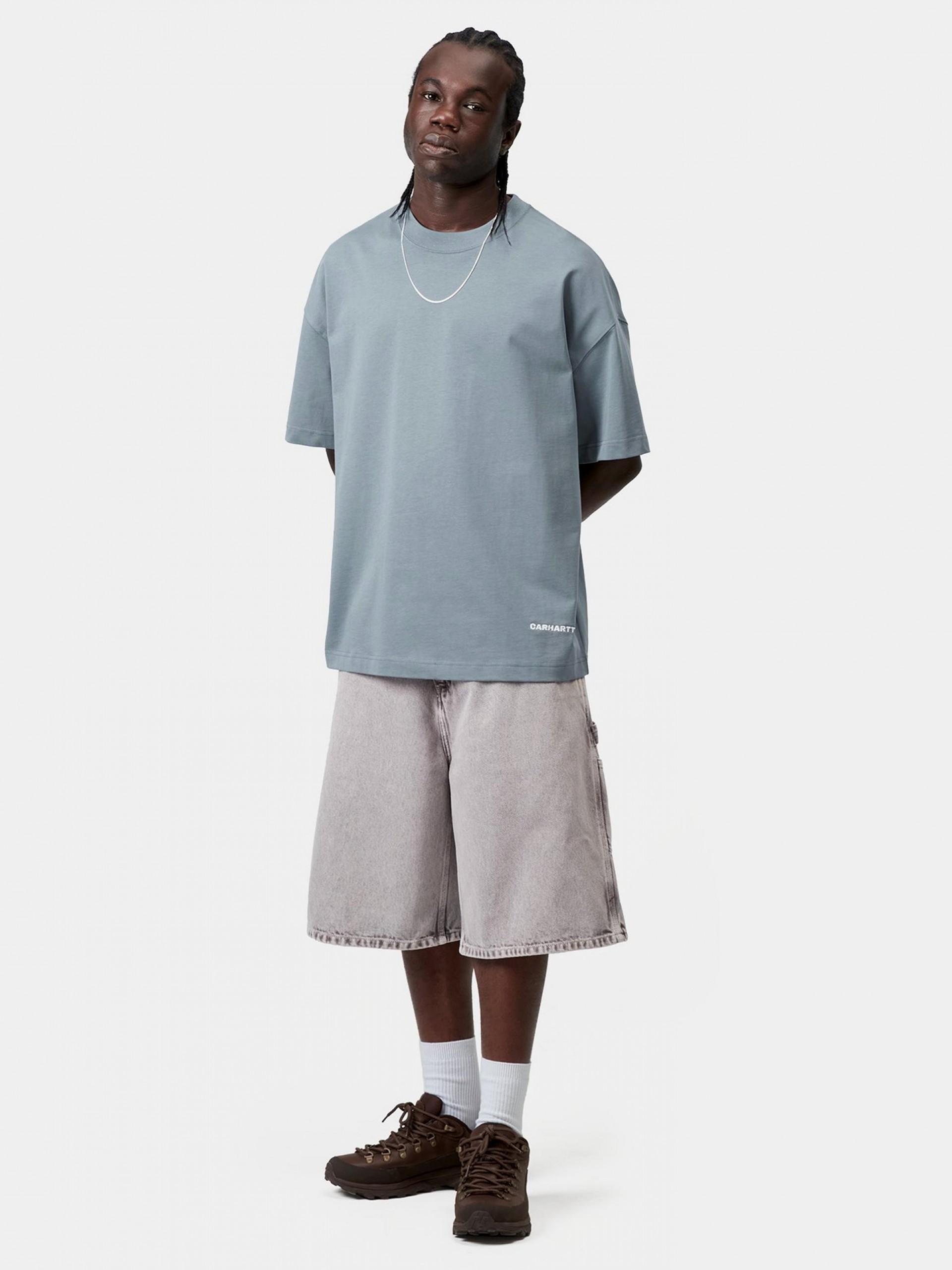 Carhartt WIP Link Script Blue T-shirt