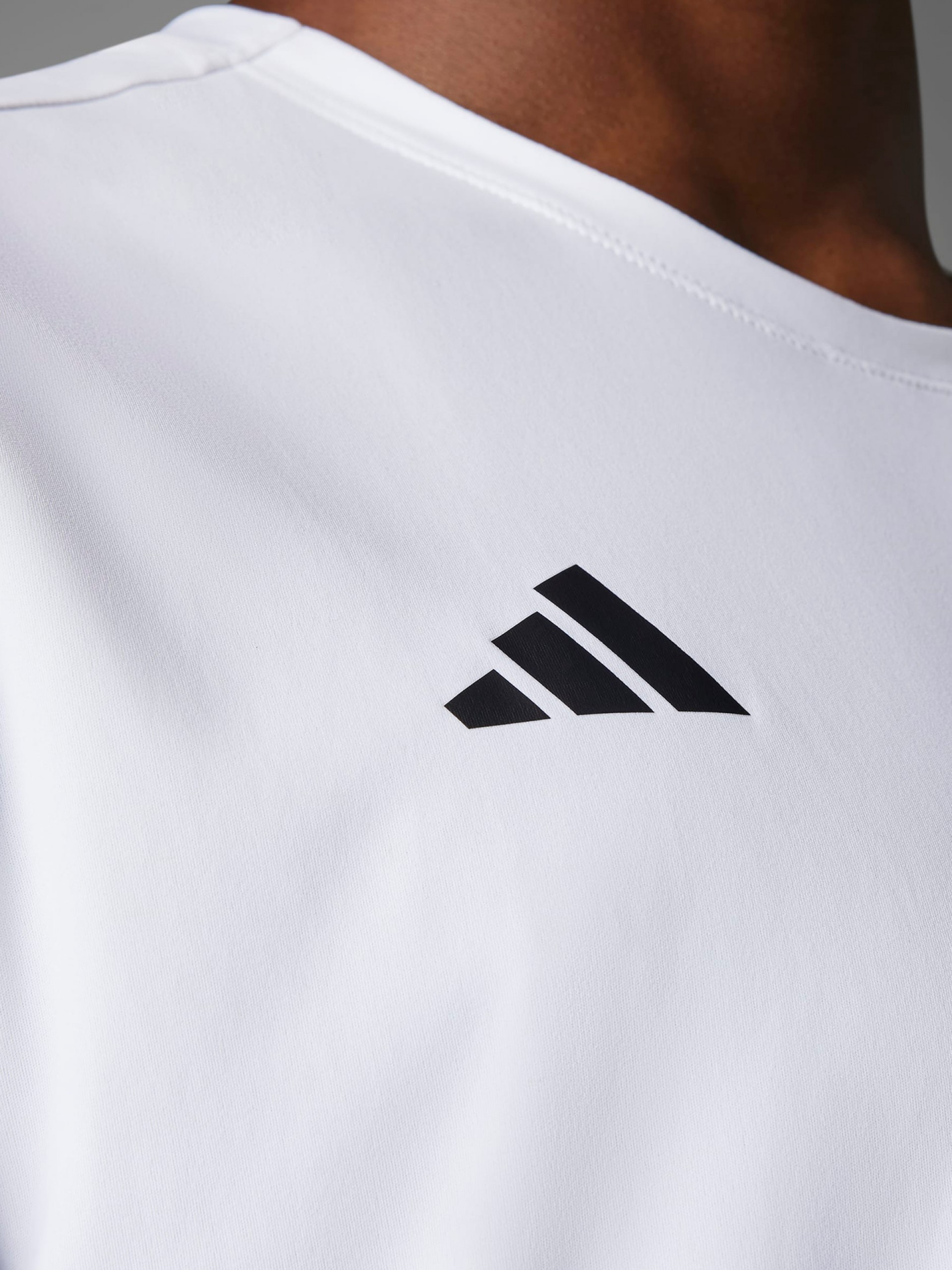 Adidas Adizero Essentials White Running T-shirt