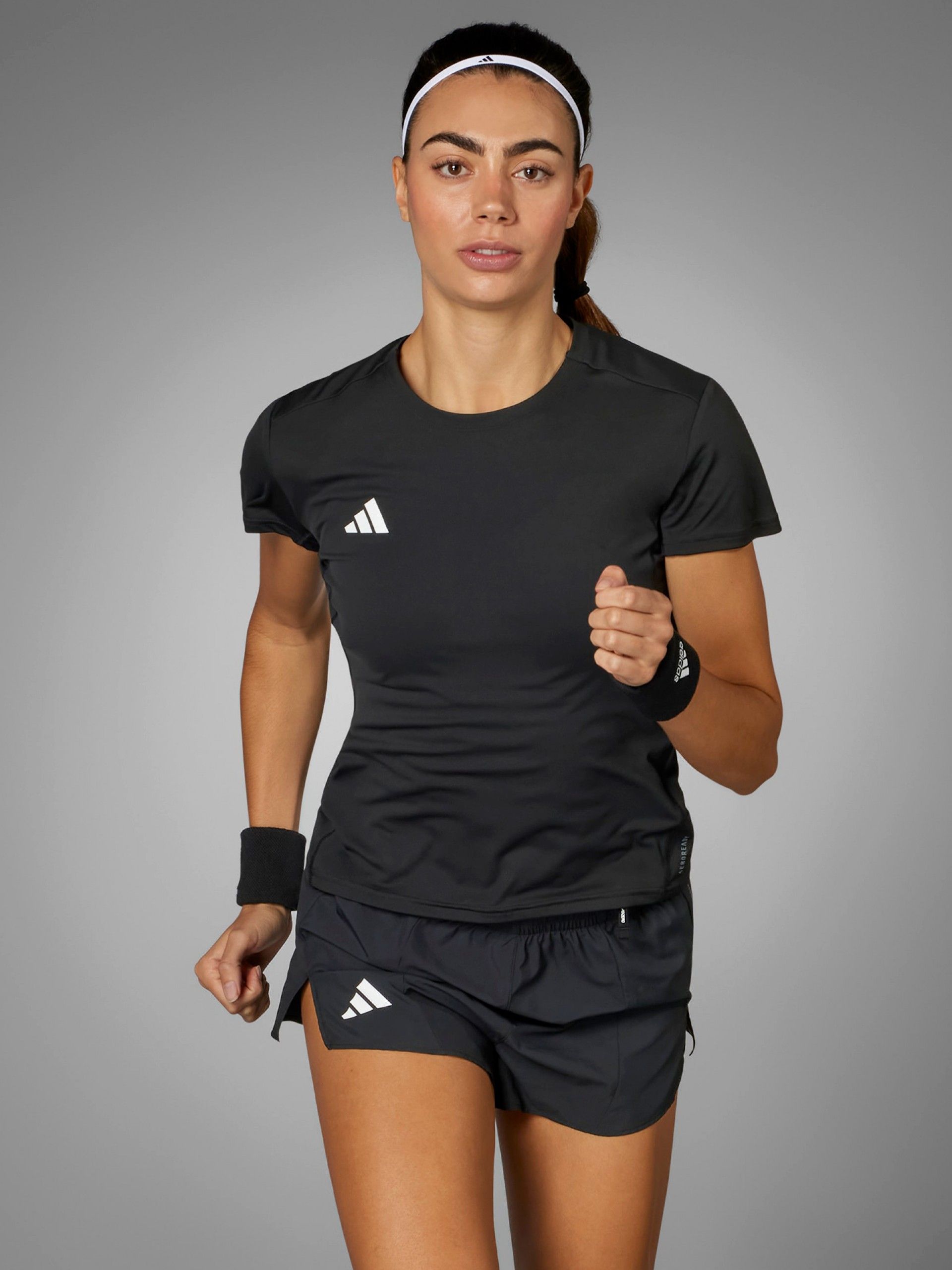 T-shirt de Running Adidas Adizero Essentials W Preta