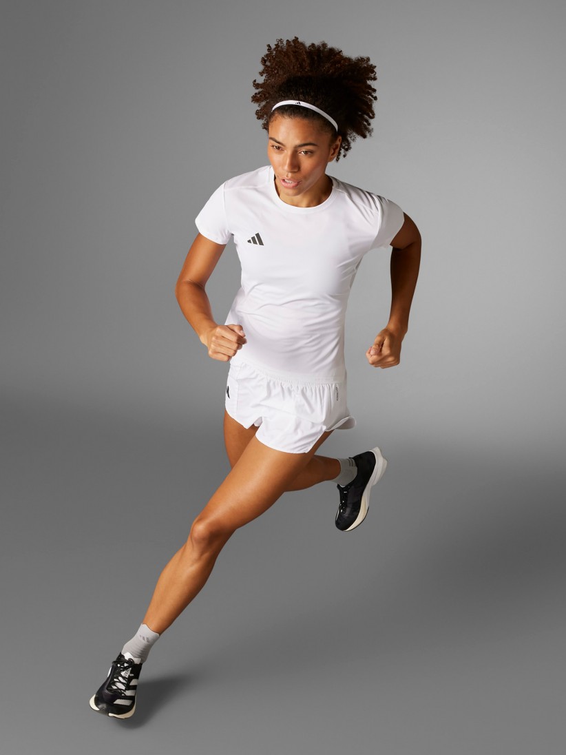 Camiseta de Running Adidas Adizero Essentials W Blanca