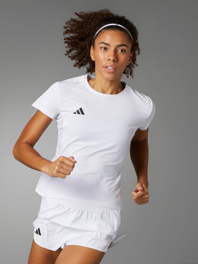Camiseta de Running Adidas Adizero Essentials W Blanca