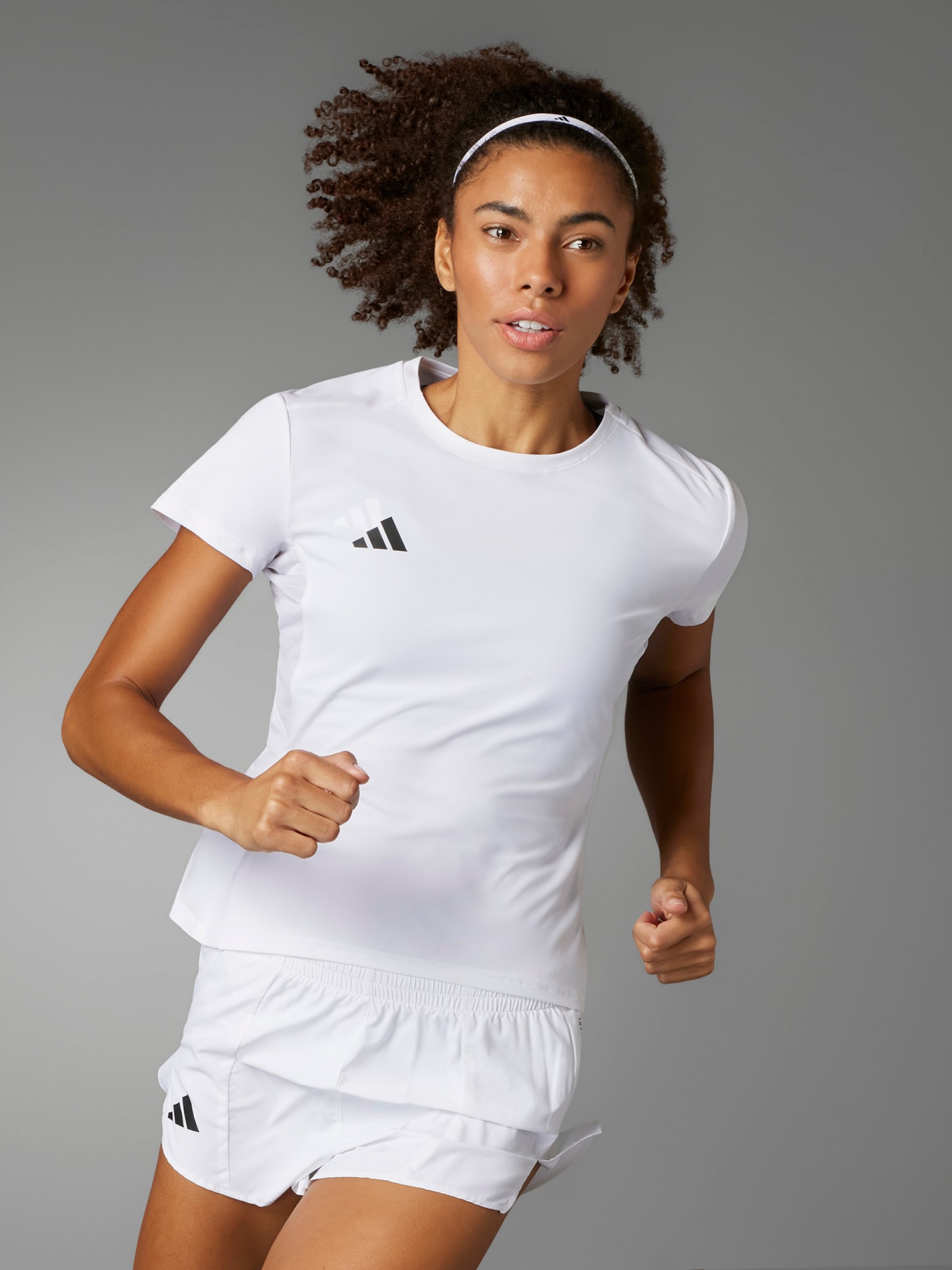 T-shirt de Running Adidas Adizero Essentials W Branca