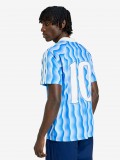 Adidas Summer Jersey Blue and White Polo Shirt