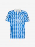 Adidas Summer Jersey Blue and White Polo Shirt