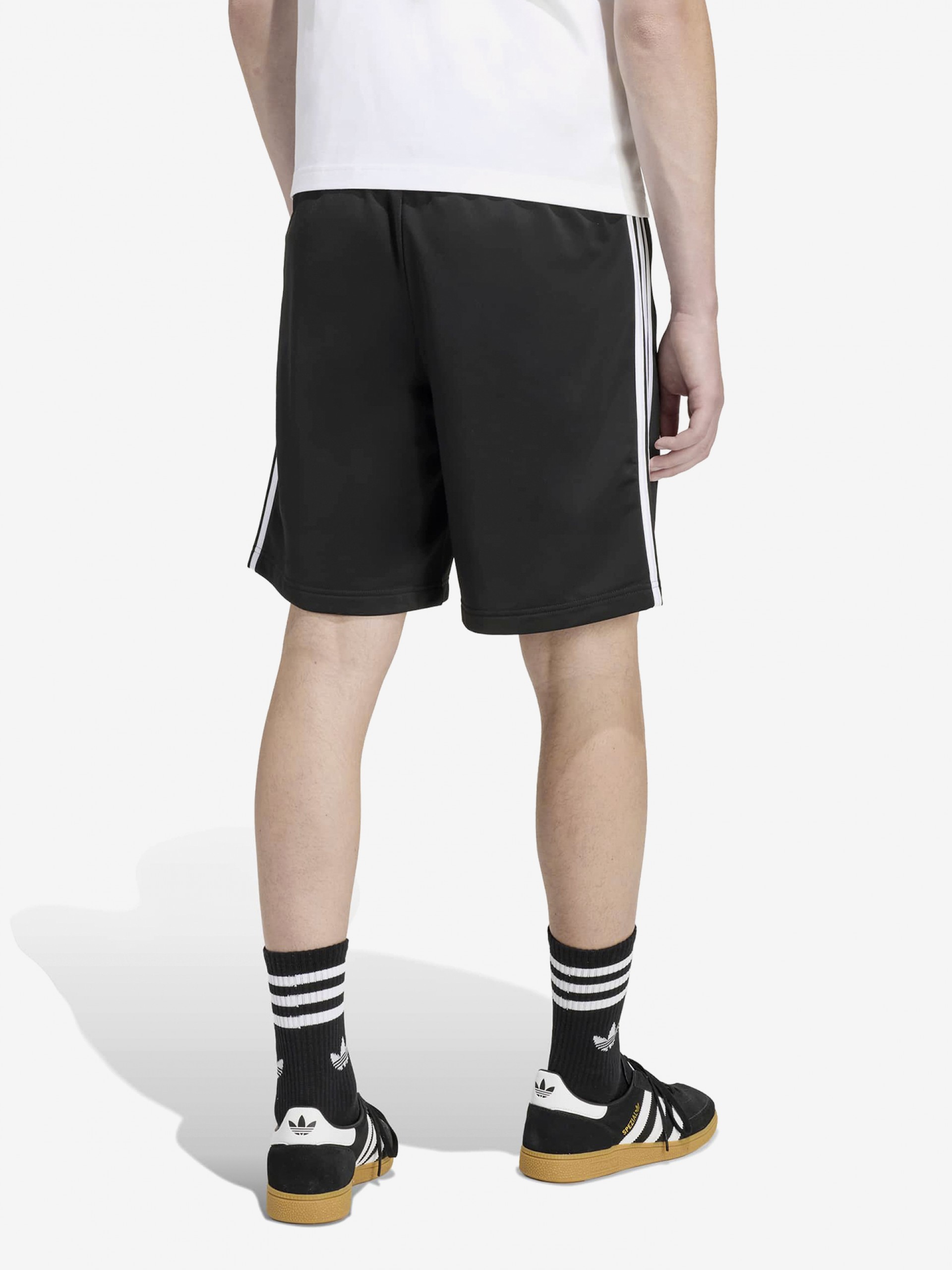 Pantalones Cortos Adidas Firebird Negros y Blancos