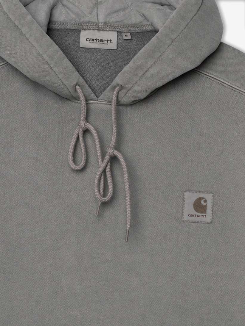 Carhartt WIP Nelson Grey (Garment Dyed) Hoodie